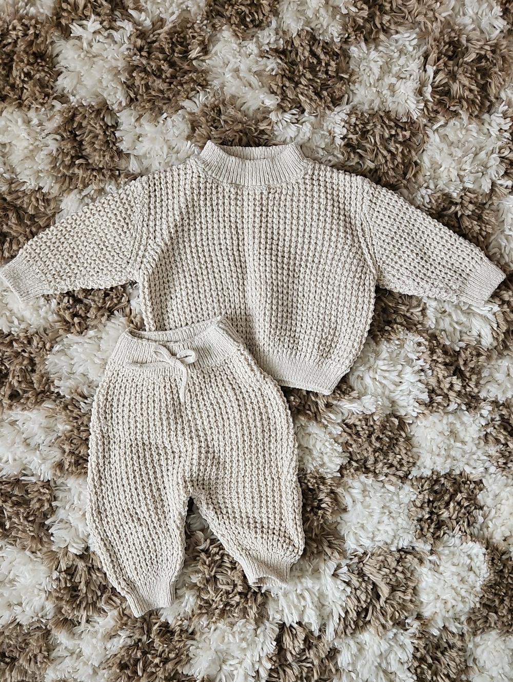 Quincy Mae Waffle Knit Set | 3-6 Months
